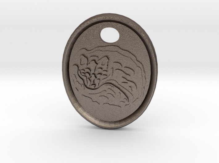 Fox Medallion 3d printed