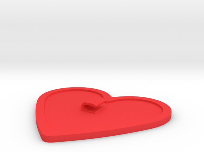 Heart-Shaped Cord Holder 3d printed