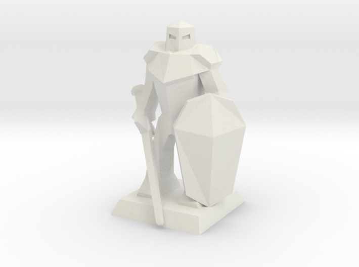 Knight Low-Poly 3d printed