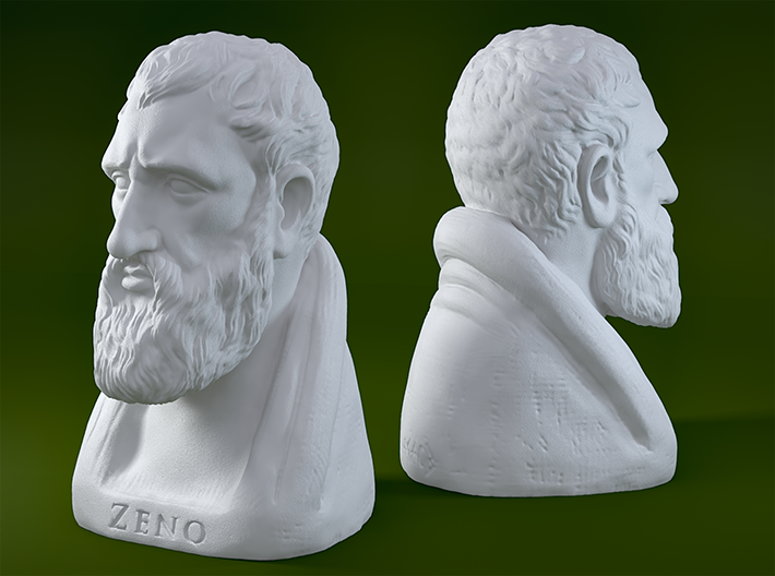 Zeno of Citium 12 inches 3d printed 