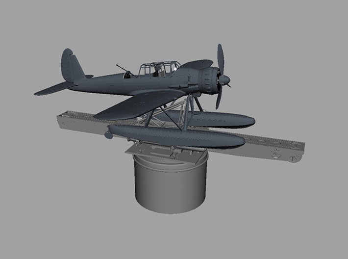 1/144 Hipper Seaplane Catapult Set 3d printed 