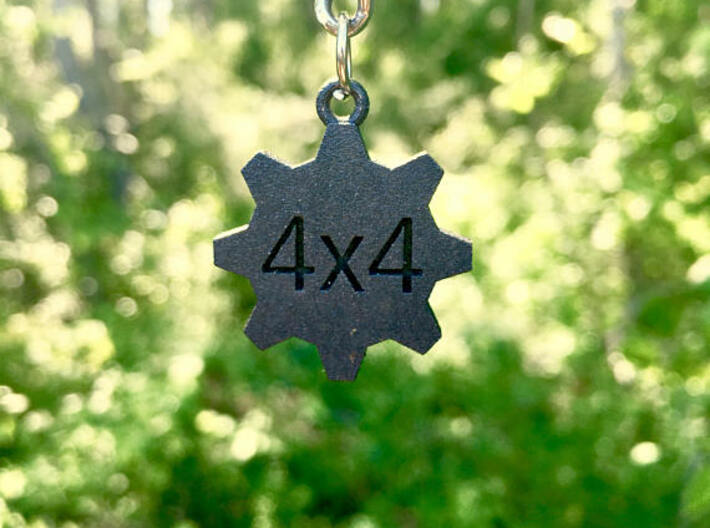 4x4 Keychain - for the offroad enthusiast !! 3d printed