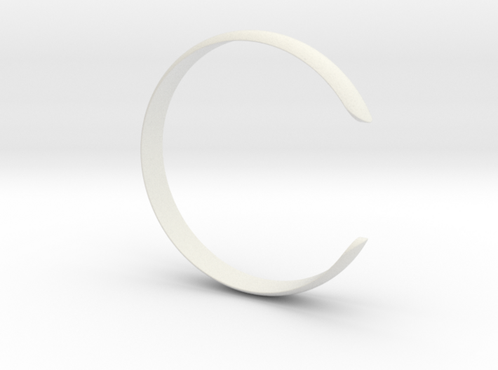 Curved Bangle Small A 3d printed
