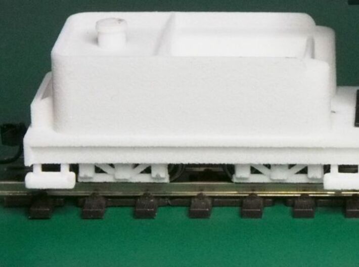 Small 8 wheel Tender for HOn30 F&C loco, ver.B 3d printed This is what you get (the white bits)