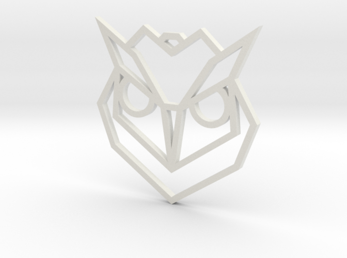 Geometric Owl Pendant 3d printed