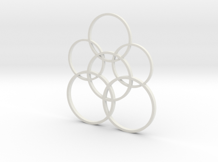 Stylish circulars pendant 3d printed