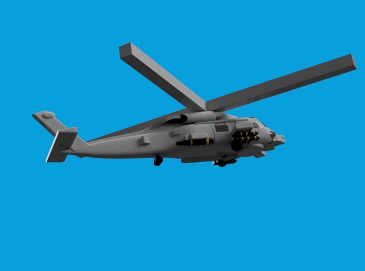 1/2000　Aircraft set for Nimitz class 3d printed MH-60R Seahawk. Computer software render.The actual model is not full color.