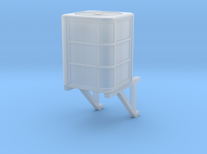 HO Scale Central Air Conditioner With Wall Bracket 3d printed
