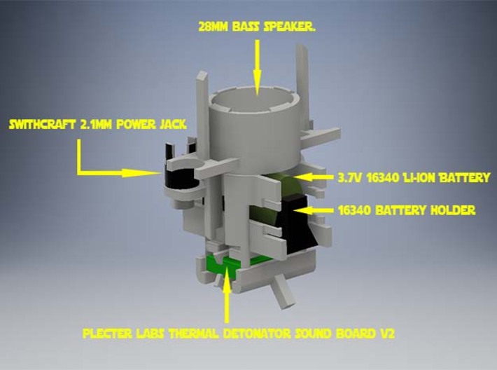 Thermal Detonator Chassis 3d printed