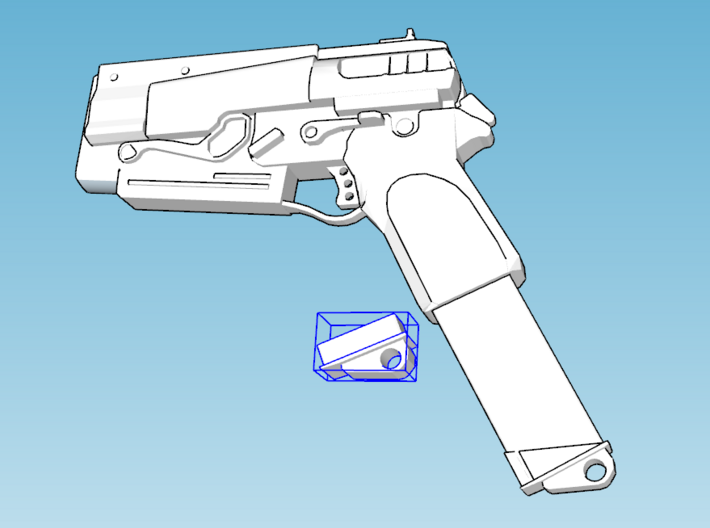 Scale 1:35 54mm pistols. Set of 4 with options 3d printed Clip options preview