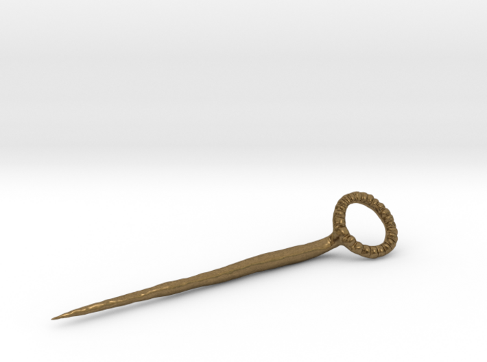 Virtually cast Atlantic Iron Age Pin - Finished  3d printed 