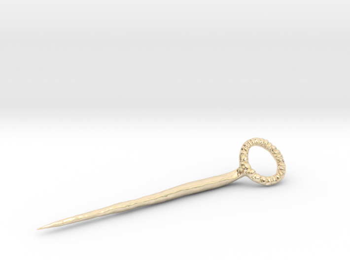 Virtually cast Atlantic Iron Age Pin - Finished 3d printed