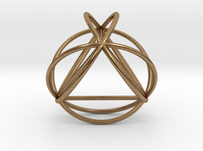 TetraSphere w/nested Tetrahedron 1.8&quot; (no bale) 3d printed
