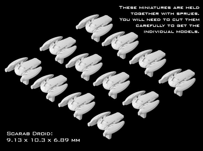 (Armada) 12x Scarab Droid 3d printed