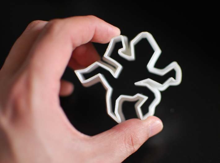 Escher-esque Famous Lizards Cookie Cutter 3d printed The thinner walls are a sturdy 1.0mm