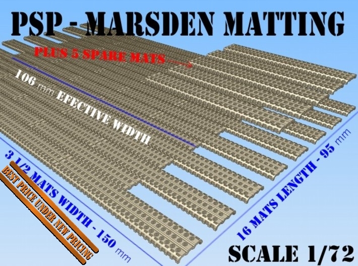 1-72 Marsden Matting Section 3d printed