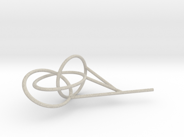 Three Link Knot bubble surface 3d printed