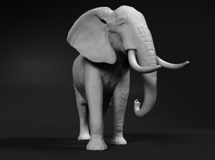 African Bush Elephant 1:96 Walking Male 3d printed 
