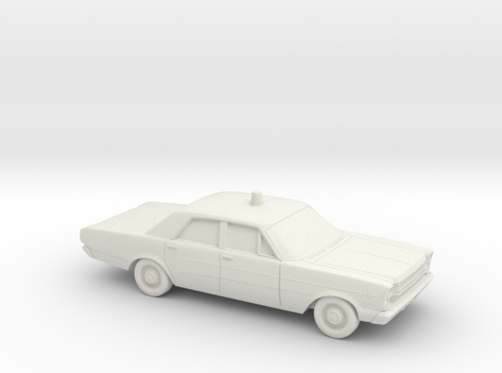 1/87 1966 Ford Galaxie &quot;Police&quot; 3d printed