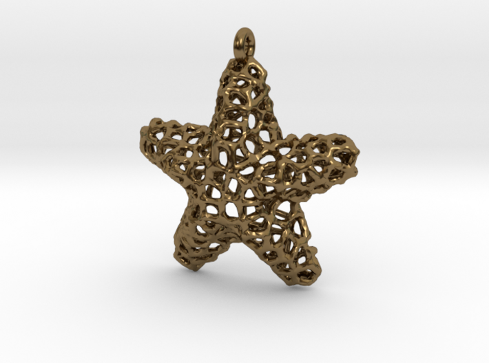 Starfish Pendant (Earrings) 3d printed 