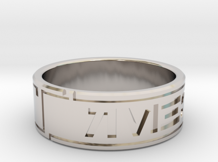 Star Wars ring - Aurebesh - 10.5 (US) / 63.5 (ISO) 3d printed