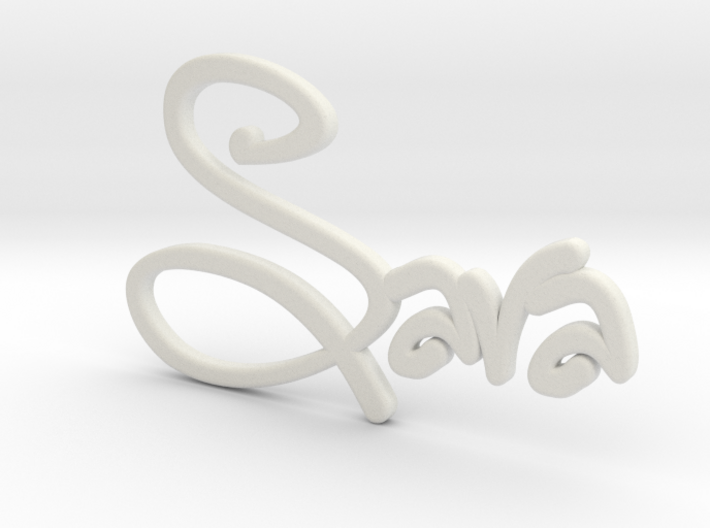 Names: Sara (customizable) 3d printed