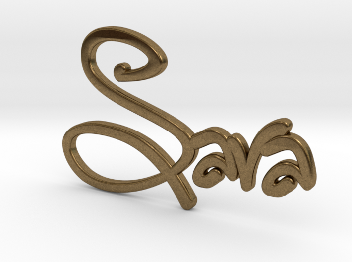 Names: Sara (customizable) 3d printed