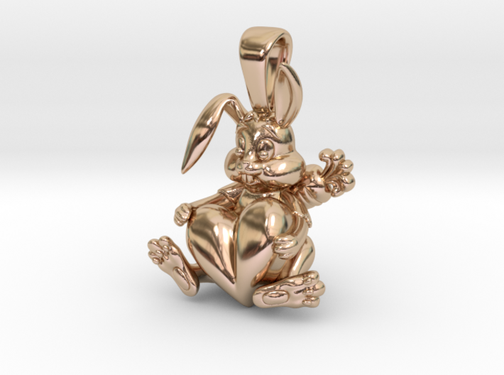 Bunny Pendant 3d printed Bunny pendant design