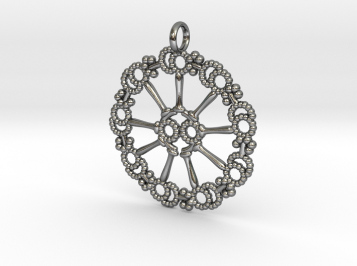 Axoneme Pendant - Science Jewelry 3d printed