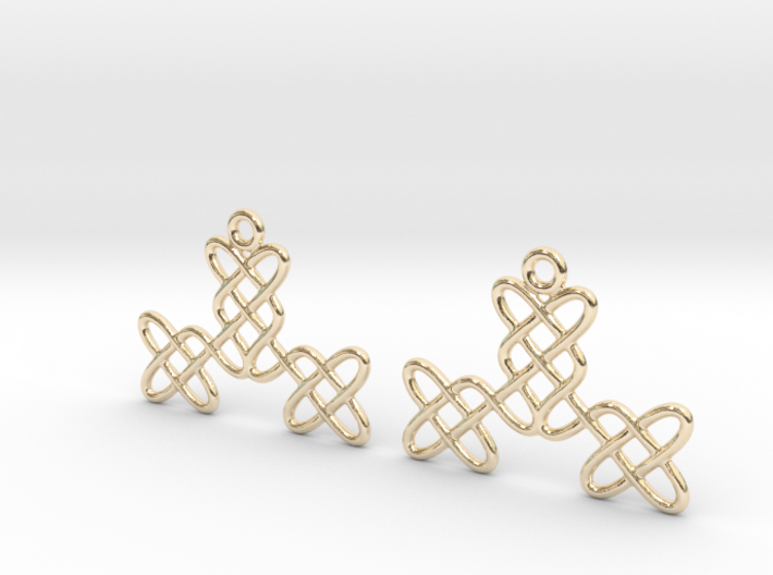 Celtic Weave Earrings - WE025 3d printed