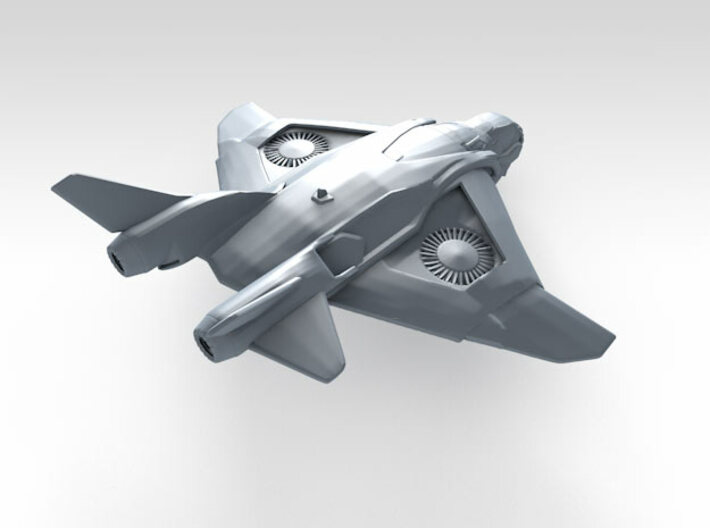 1/600 Scale S.H.I.E.L.D. Quinjet (In-Flight) x6 3d printed 3d render showing product detail