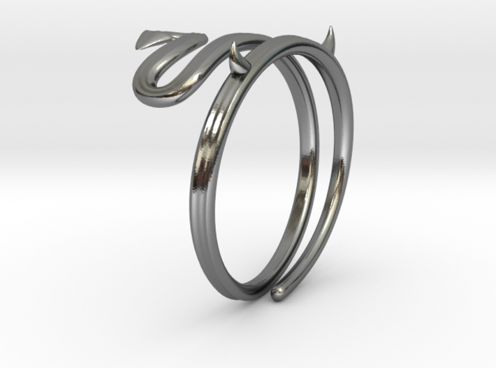 Cute Devil Ring 3d printed