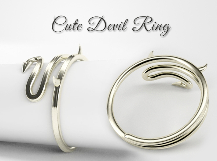 Cute Devil Ring 3d printed 