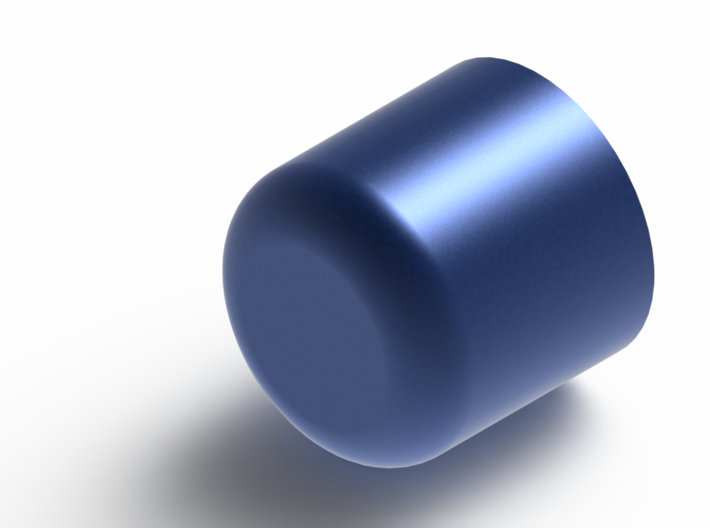 Lightsaber Inhaler Cap - "Lighthaler" 3d printed "Lighthaler" cap render in blue gloss finish