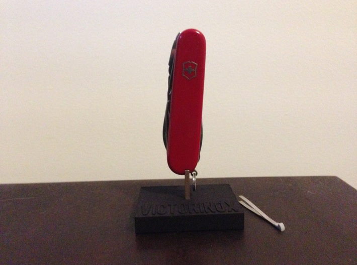 Victorinox Knife Stand (Base Only) 3d printed  Knife on Stand