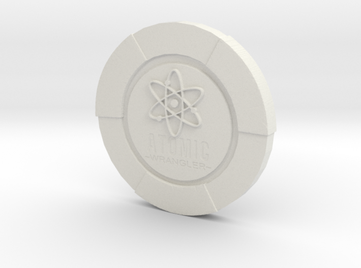 Atomic Wrangler Poker Chip 3d printed