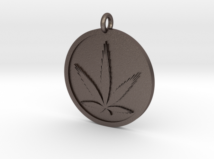 Cannabis Pendant 3d printed