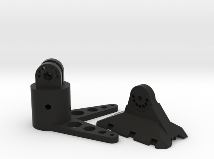 MavicPole: Mavic for pole Video &amp; Photography 3d printed Render of the two pieces BLACK
