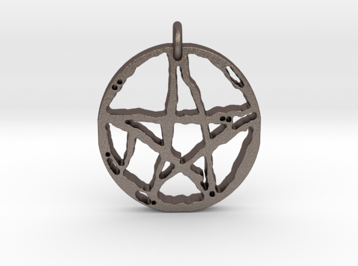 Rugged Pentacle 1 by Gabrielle 3d printed