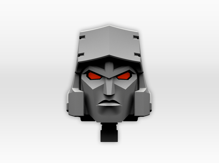 (2mm Screw) TR Faceplate &amp; Helm for CW Megatron 3d printed