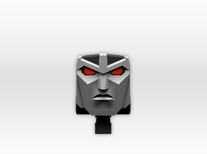 (1.5mm Screw) TR Faceplate & Helm for CW Megatron 3d printed 