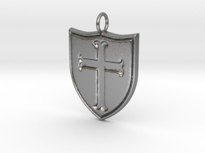 Crusader Pendant 3d printed