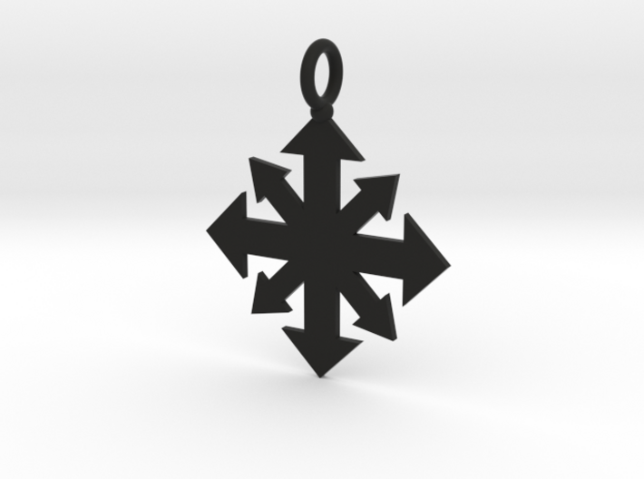 Simple Chaos star pendant 3d printed