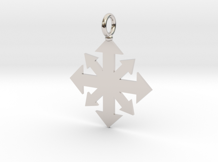 Simple Chaos star pendant 3d printed