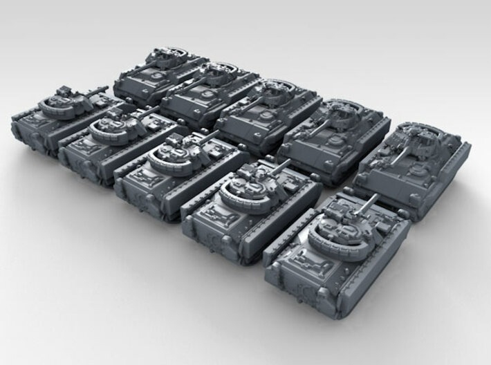 1/700 US M3A2 Bradley CFV x10 3d printed 3d render showing product detail