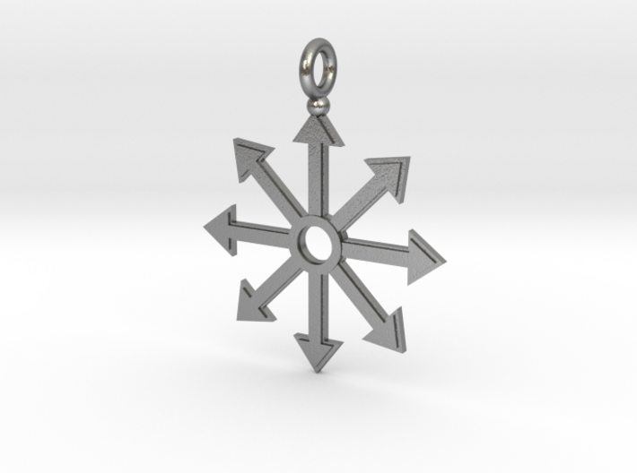 Chaos star pendant 3d printed