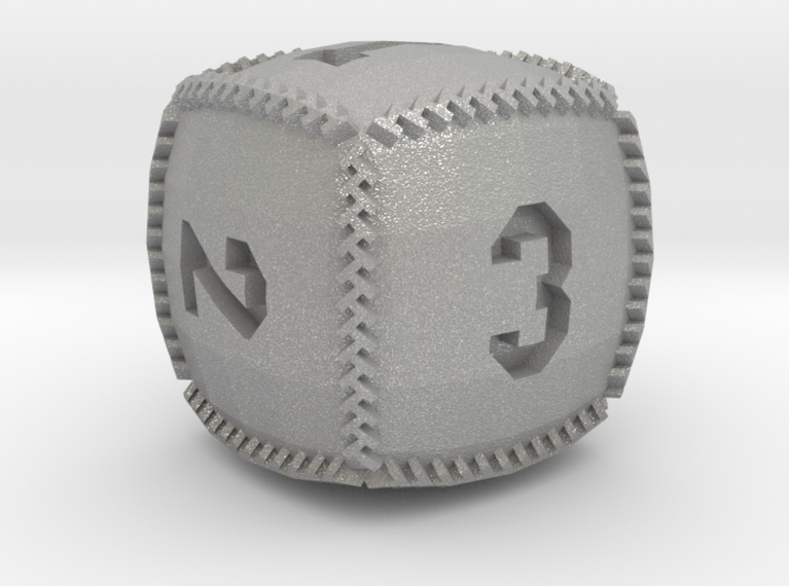 Baseball D6 3d printed