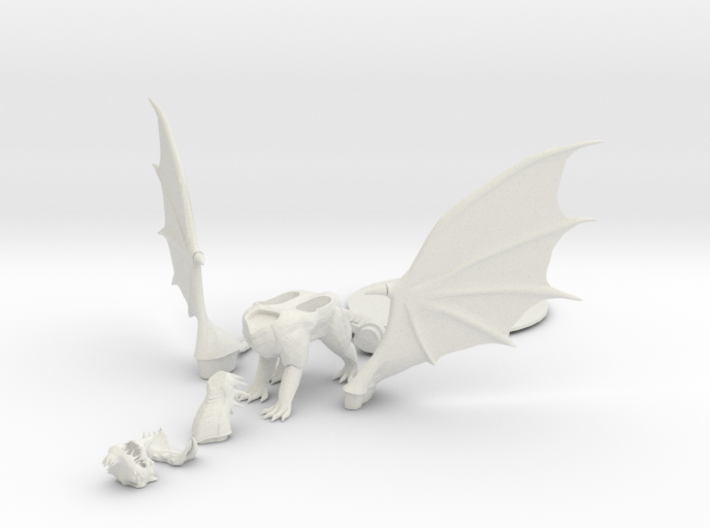 Blue Dragon (Updated) 3d printed 