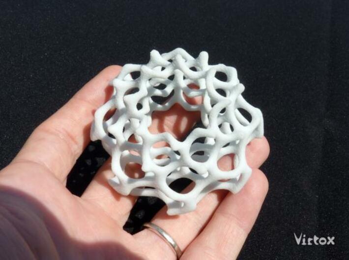 Coral Candle 3d printed Milky White Matte Glass