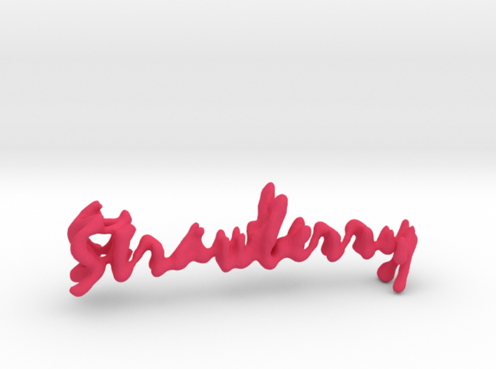 Strawberry Strawberry Necklace 3d printed
